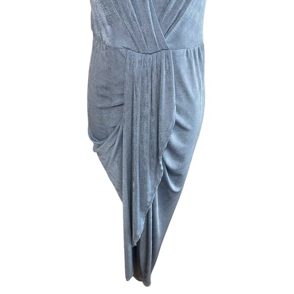 New Mable Blue Date Night MIDI Deep V-Neck & Crisscross Back Medium - Picture 8 of 15